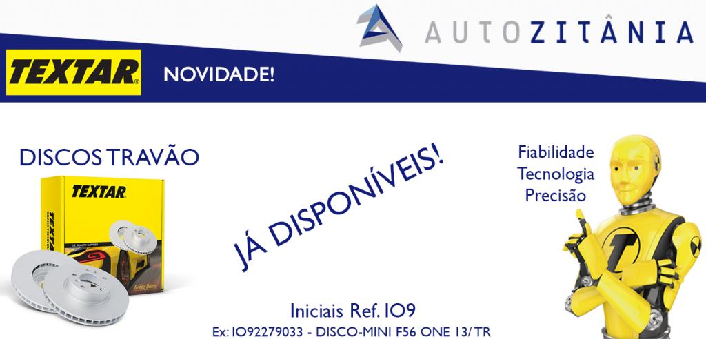 Discos Travao Textar Já disponíveis na Autozitania